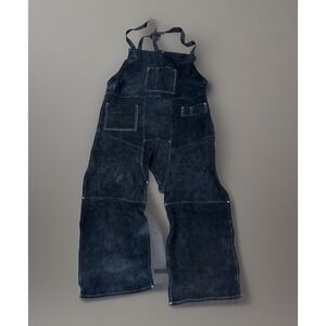 Full Length Suede Leather Bib Apron Backless Harness Adjustable Unused